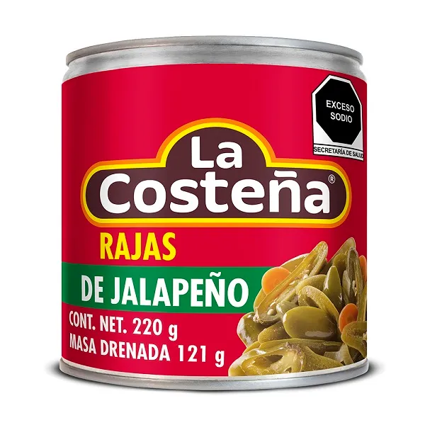 CHILE JALAPEÑO EN RAJAS 220G LA COSTEÑA