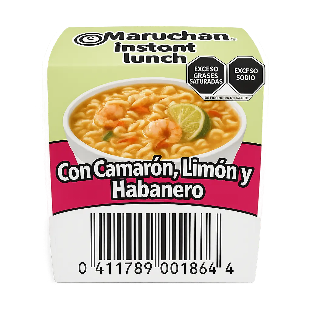 MARUCHAN CAMARON LIMON Y HABANERO