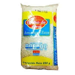 ARROZ SUPER  EXTRA 250G GRANO DE ORO