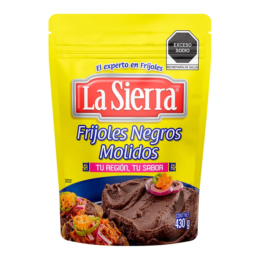 FRIJOLES LA SIERRA MOLIDOS NEGROS 430G