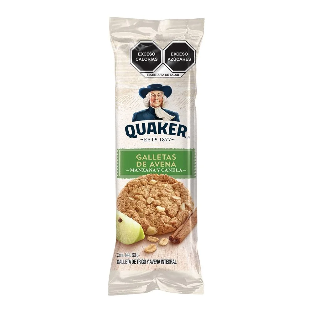 QUAKER MANZANA Y CANELA 60G