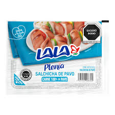 LALA PLENIA SLACHICHA CON PAVO 8 SALCHICHAS