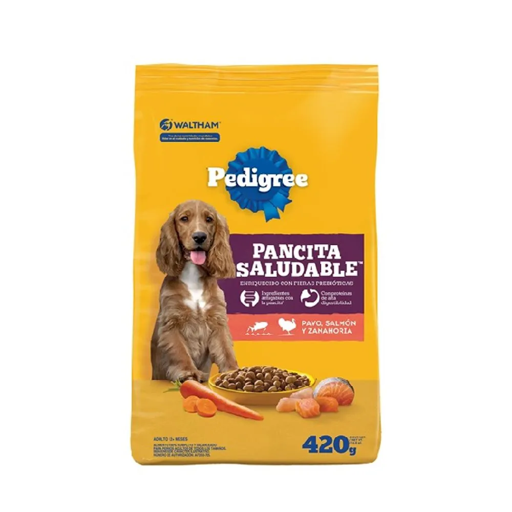 PEDIGREE PAVO, SALMON Y ZANAHORIA 420G