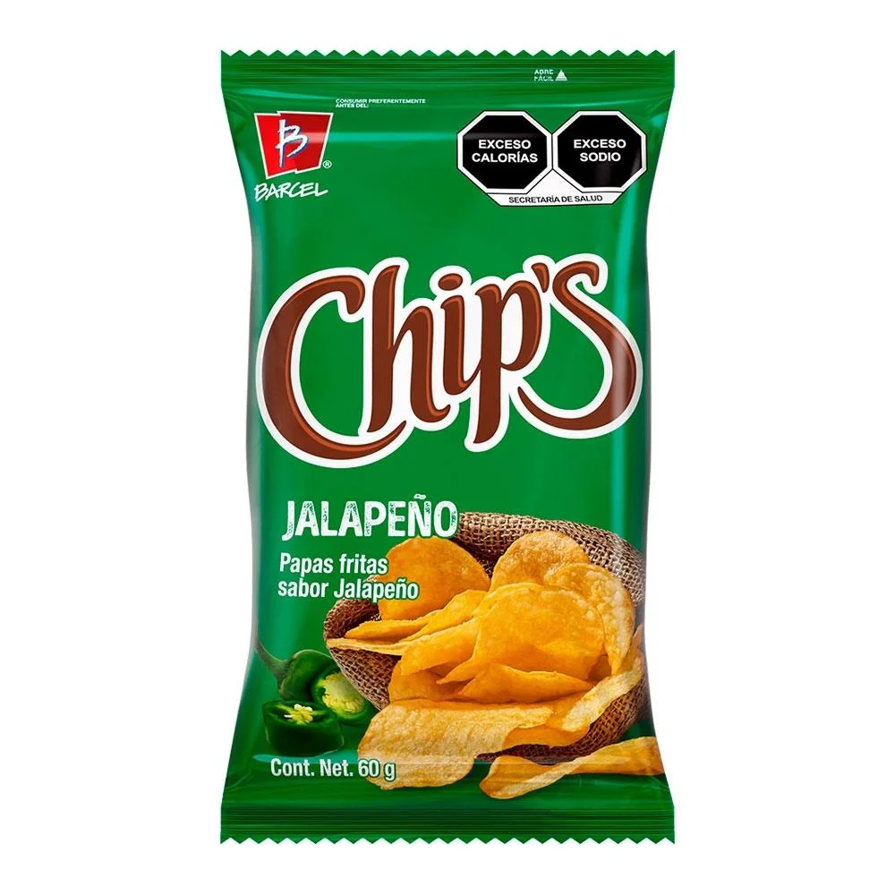 CHIPS JALAPEÑO 42G (BARCEL)