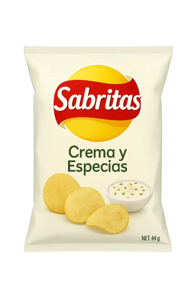 PAPA CREMA Y ESPECIAS 44G (SABRITAS)