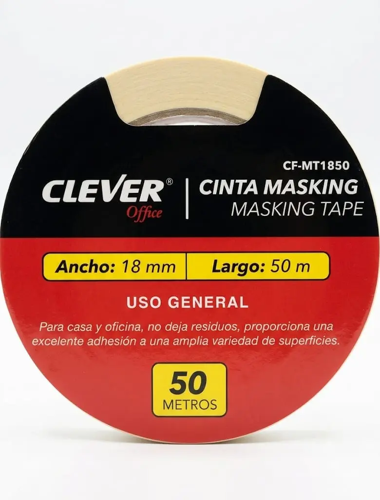 CINTA MASKING 18 MM 50 MM CLEVER 