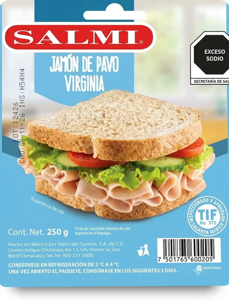 JAMON VIRGINIA DE PAVO SALMI 250g