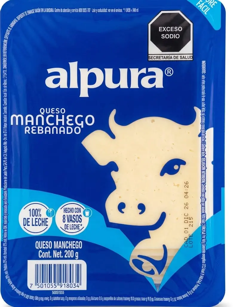 ALPURA QUESO MANCHEGO REBANADO 200g
