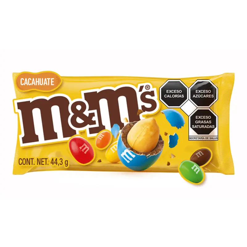 M&M`S CACAHUATE 44.3 GR