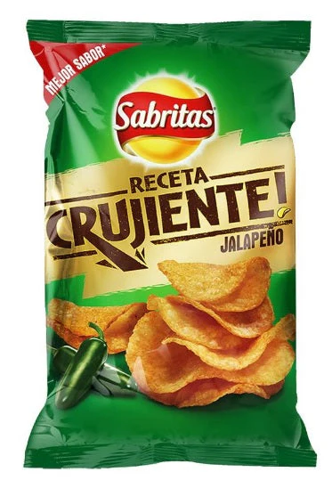 PAPAS RECETA CRUJIENTE JALAPEÑO 57G (SABRITAS)