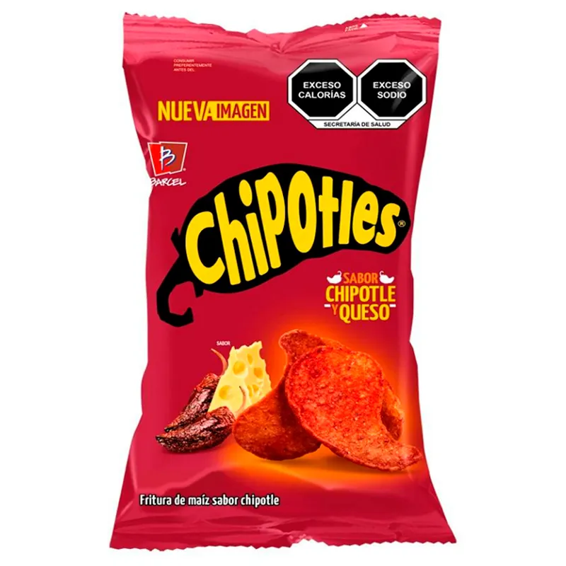 CHIPOTLES Y QUESO BARCEL 65G