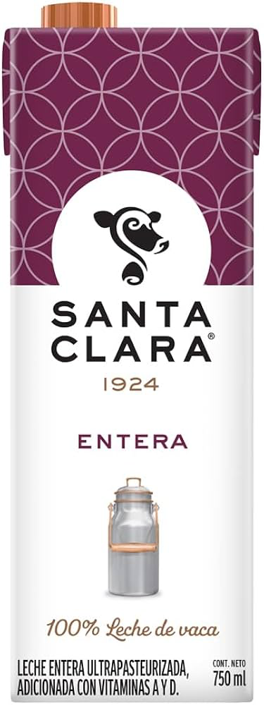 LECHE ENTERA SANTA CLARA 750ML