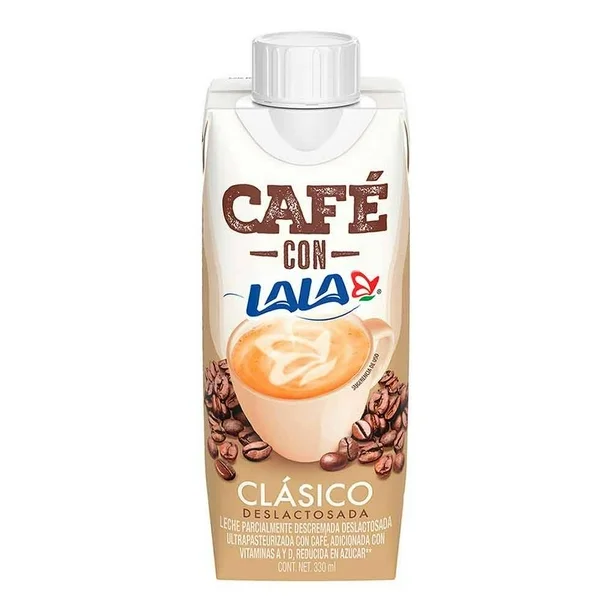 CAFE CON LALA CLASICO DESLACTOSADA 330ML TETRA