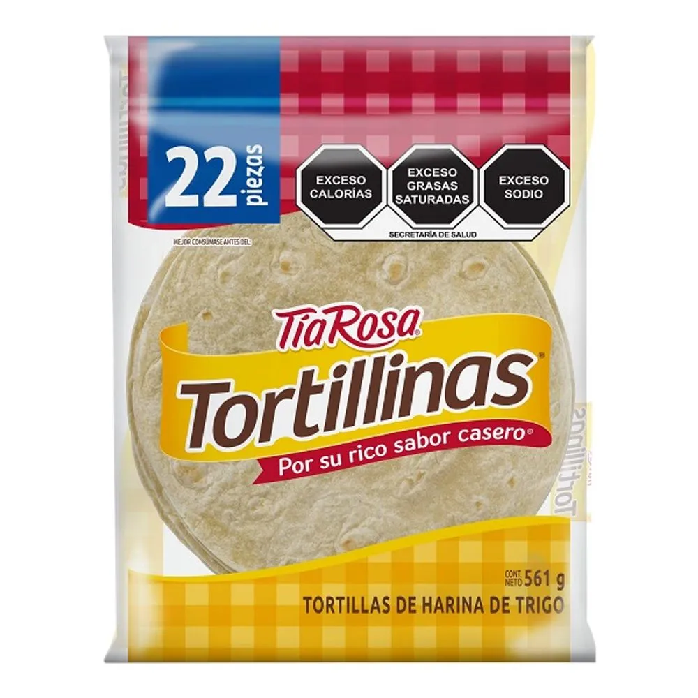 TORTILLINAS TIA ROSA 22 PIEZAS 561G (BIMBO)
