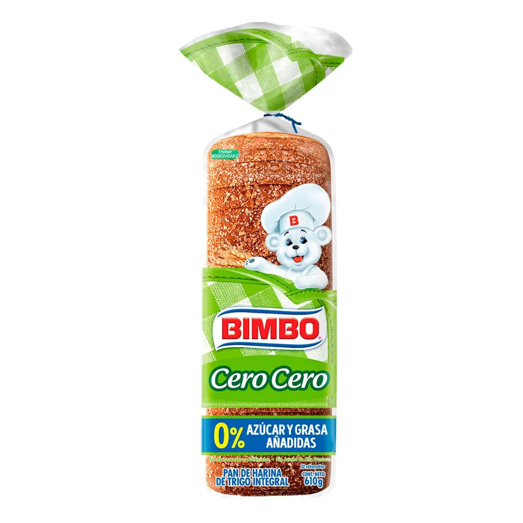 PAN BLANCO CERO Y CERO 610g (BIMBO)