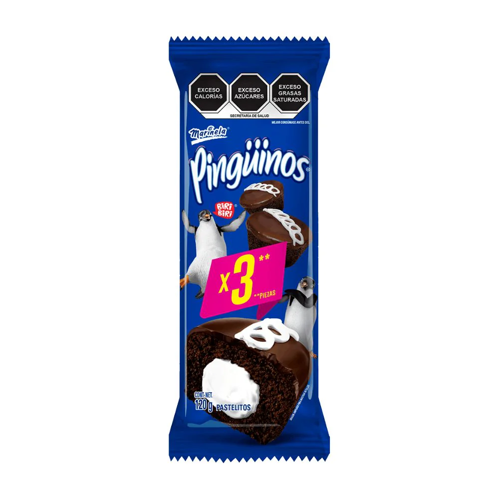 PINGUINO 3 PIEZAS 120G (MARINELA)