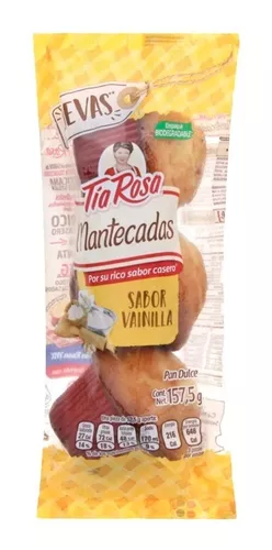 MANTECADAS VAINILLA TIA ROSA 3 PZAS