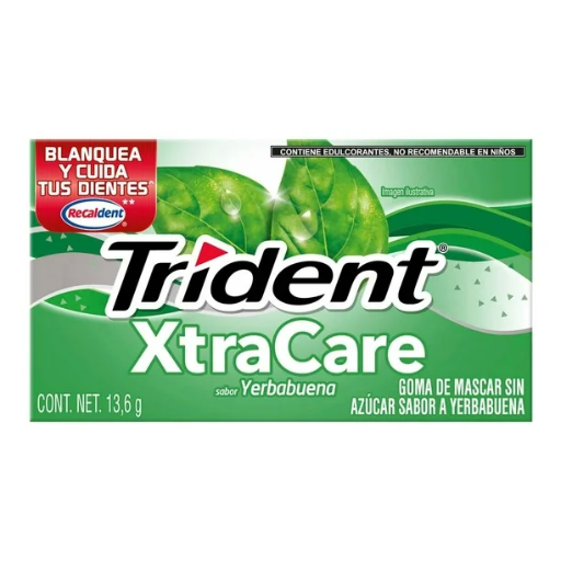 [1502] TRIDENT XTRA CARE YERBABUENA 13.6G