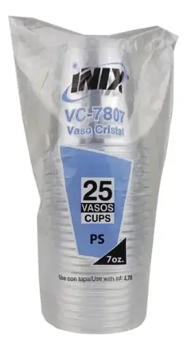 [VC7807] VASO CRISTAL INIX  7OZ