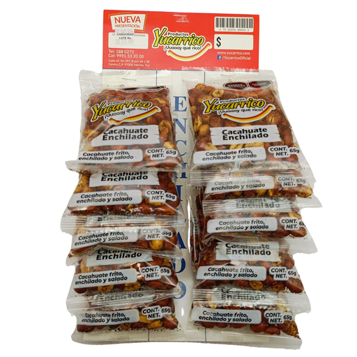 [YUC025] YUCARICO CACAHUATE ENCHILADO 65g