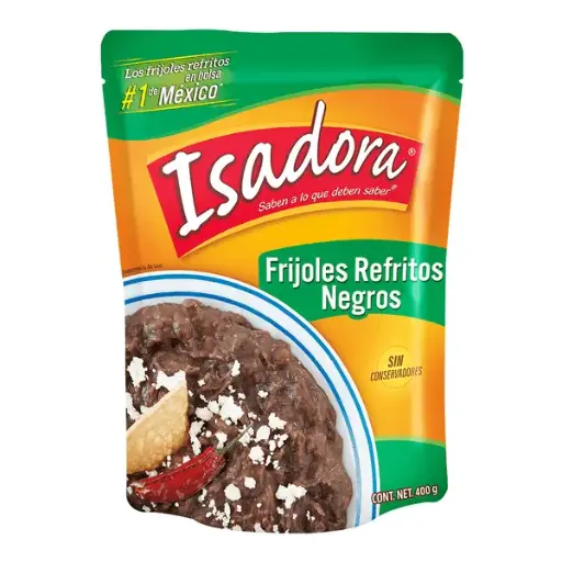 [ISA604] ISADORA FRIJOLES REFRITOS NEGROS 400G