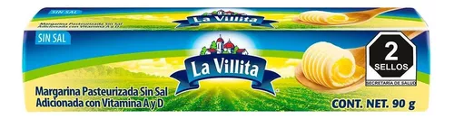 [MAR146] MARGARINA SIN SAL 90G LA VILLITA