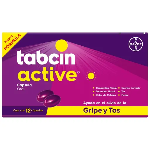 [MED-TAB-ACT] TABCIN ACTIVE GRIPE Y TOS