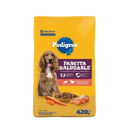 PEDIGREE PAVO, SALMON Y ZANAHORIA 420G