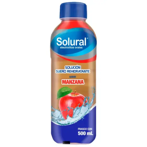 SOLURAL ELECTROLITOS MANZANA 500ml