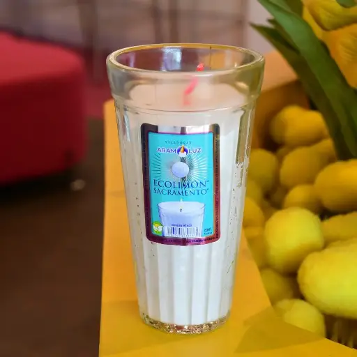 VELADORA DE VASO LIMONERO ECOLIMON SACRAMENTO