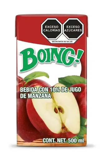 BOING BEBIDA 10% DE JUGO DE MANZANA 500 ML