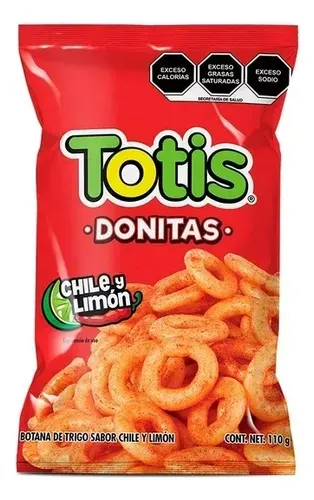 [TOT728] TOTIS DONITAS CHILE Y LIMON 28g LA COSTEÑA