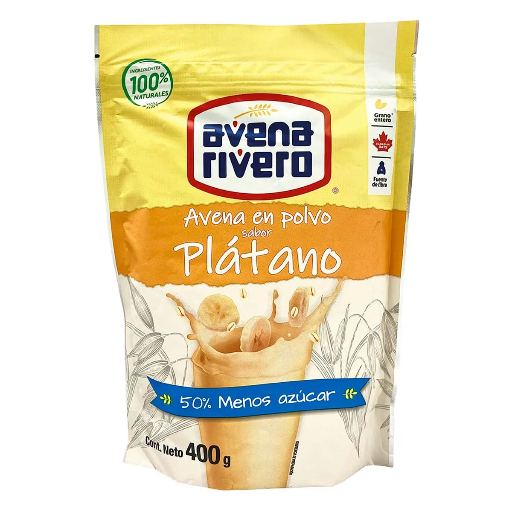 [AVE049] AVENA EN POLVO SABOR PLATANO 200G RIVERO