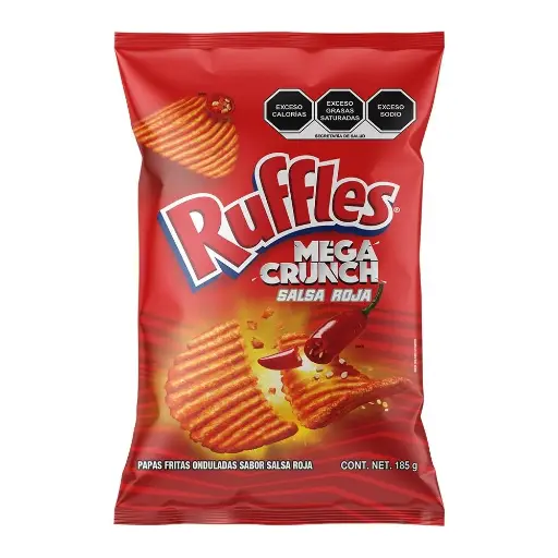 [SAB-RUF-MCR-7704] RUFFLES MEGA CRUNCH SALSA ROJA 42G