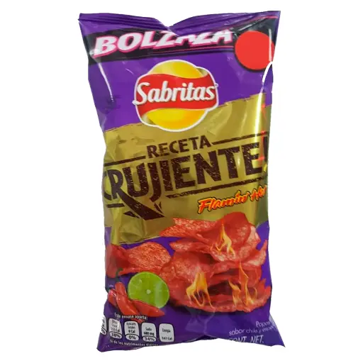 [REC639] RECETA CRUJIENTE FLAMIN HOT BOLZAZA 75G (SABRITAS)