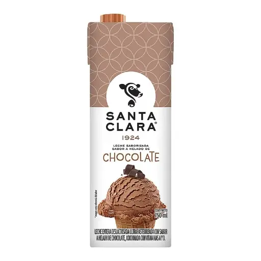 [COCA-3367] HELADO DE CHOCOLATE SANTA CLARA 750ML (DEL VALLE)