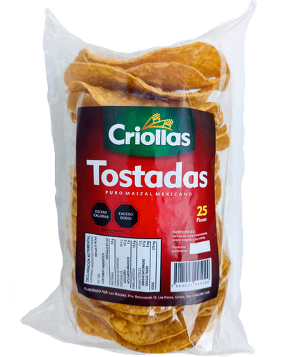 [TOS099] TOSTADAS ONDULADAS CRIOLLAS 
