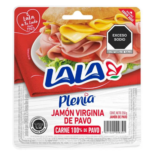 [LAL445] LALA PLENIA JAMON VIRGINIA DE PAVO 250G