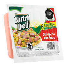 [026587] LALA SALCHICHA CON PAVO NUTRI DELI 250G