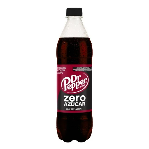 [DR 864] DR PEPPER ZERO AZUCAR  600 ML PEÑAFIEL