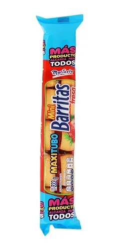 [MAX183] MAXI TUBO BARRITAS PIÑA 232G (MARINELA)