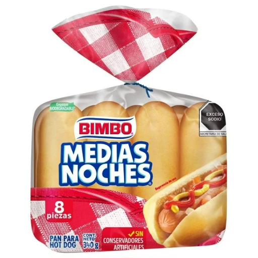 [MED503] MEDIAS NOCHES 340G 8PZAS (BIMBO)