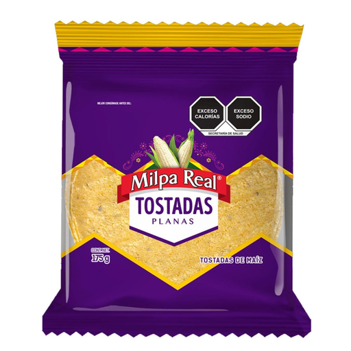 [TOS936] TOSTADAS PLANAS MILPA REAL