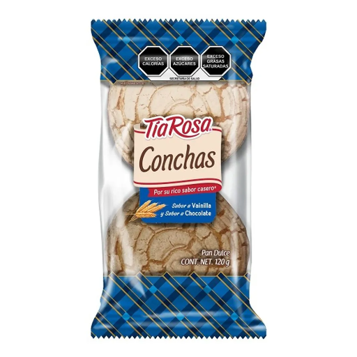 [CON453] CONCHAS TIA ROSA 2 PZAS 120G