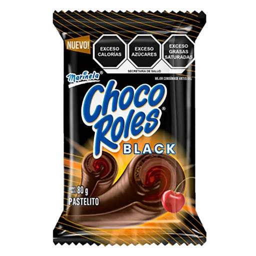 [CHO264] CHOCO ROLES BLACK 80G
